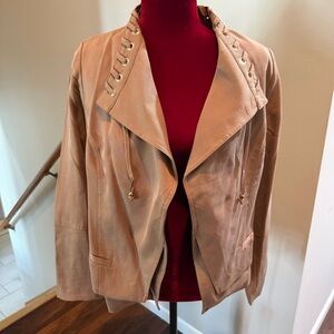 Chicos Stylish Dark Butterscotch Women's Jacket - Size 1